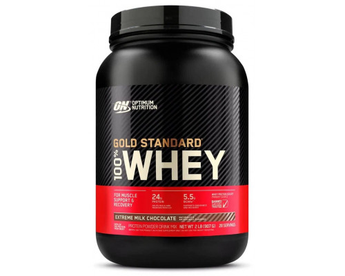 Сывороточный протеин Optimum Nutrition 100% Whey Gold Standard 908 г, Молочный шоколад