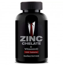 RAVNUTRITION Zinc Chelate + Vitamin C 100 таблеток