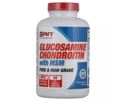 SAN Glucosamine Chondroitin with MSM 180 таблеток