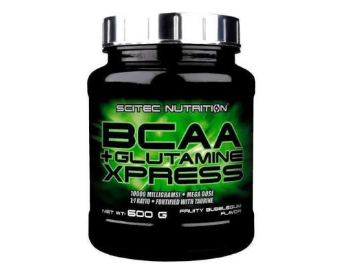 БЦАА Scitec Nutrition BCAA + Glutamine Xpress 600 г, Яблоко