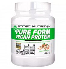 Scitec Nutrition Pure Form Vegan Protein 450 г, Фундук