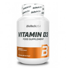 BioTech USA Vitamin D3 2000 IU 120 таблеток