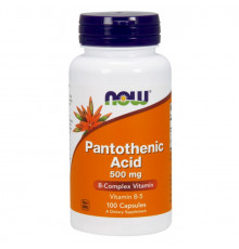 NOW Pantothenic Acid 500 мг 100 капсул