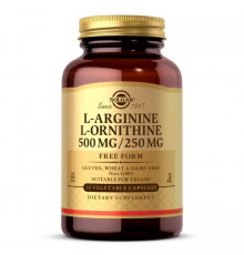 Solgar L-Arginine L-Ornitine 250 мг 50 капсул