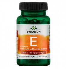 Swanson Vitamin E 400 IU 60 капсул