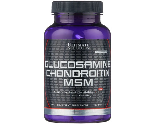 Глюкозамин, хондроитин, МСМ Ultimate Nutrition Glucosamine Chondroitin MSM, 90 таблеток