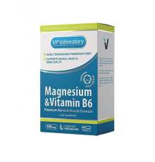 Vplab Magnesium & Vitamin B6 60 таблеток
