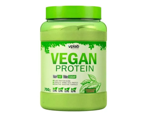 Vplab Vegan Protein 700 г, Шоколад-Карамель