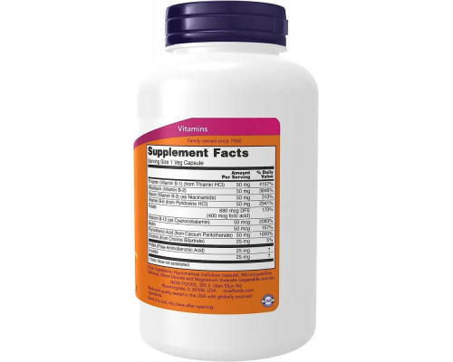 Комплекс витаминов группы Б NOW B-50, 250 капсул