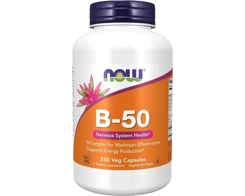 Комплекс витаминов группы Б NOW B-50, 250 капсул