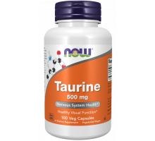 NOW Taurine 500 мг, 100 капсул