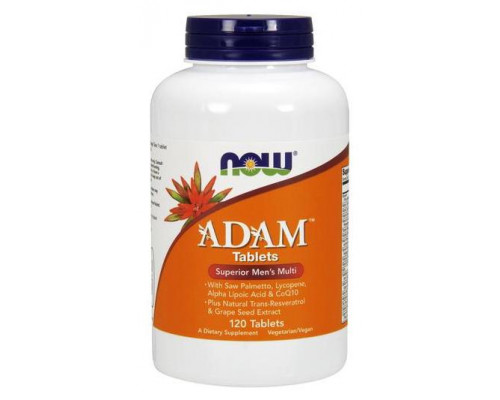 Комплекс витаминов для мужчин NOW ADAM Tablets, 120 таблеток