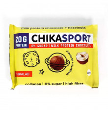 Chikalab Chika Sport 100 г, Молочный шоколад с фундуком
