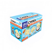 Chikalab Chika Sport 100 г, Белый шоколад с миндалем и кокосовыми чипсами