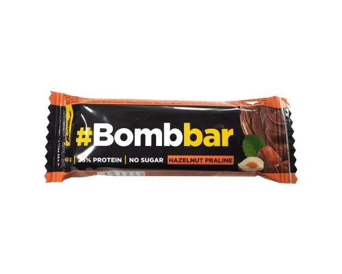 BombBar 25% в шоколаде 40 г (коробка 30 шт.), Малина