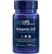 LIFE Extension Vitamin D3 7000 IU 60 капсул