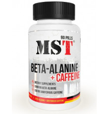 MST Nutrition Beta Alanine 2000 мг + Caffeine 200 мг 90 таблеток