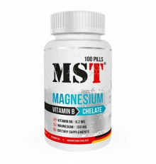 MST Nutrition Magnesium Chelate B6 100 таблеток