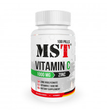 MST Nutrition Vitamin C 1000 мг + Zinc 100 таблеток