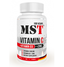 MST Nutrition Vitamin C 1000 мг D3 + Zinc 100 капсул