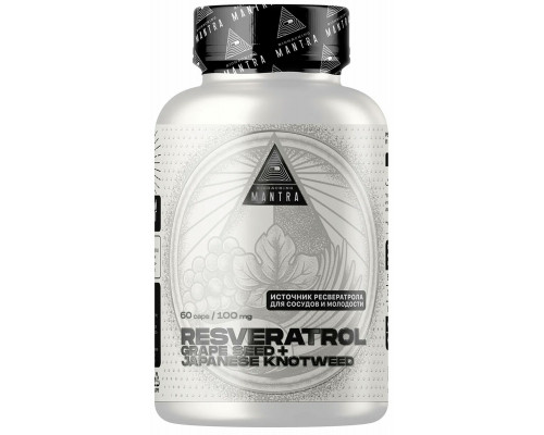 Mantra Biohacking Resveratrol Grape Seed 100 мг 60 капсул