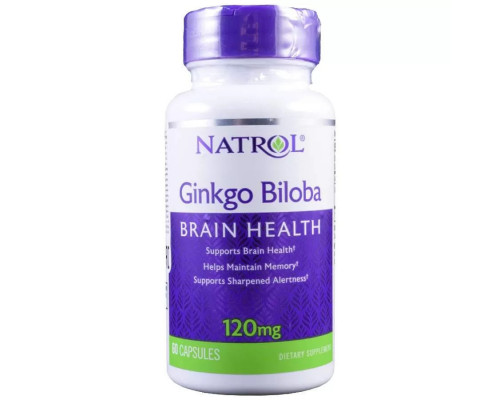 Natrol Ginkgo Biloba 10 мг 60 капсул