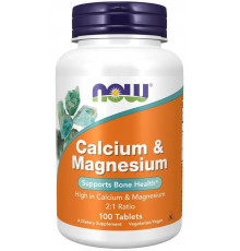 NOW Calcium & Magnesium 100 таблеток