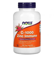 NOW Vitamin C-1000 Zinc Immune 180 капсул