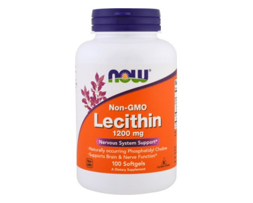 NOW Lecithin 1200 мг 100 капсул