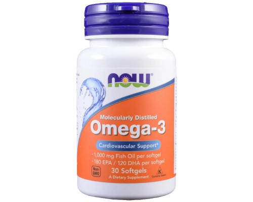 NOW Omega-3 1000 мг 30 капсул