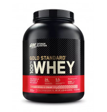 Optimum Nutrition 100% Whey Gold Standard 2270 г, Клубничный крем