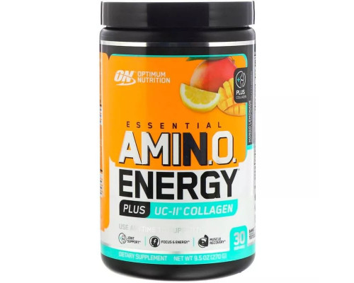 Optimum Nutrition Essential Amino Energy Plus UC - II Collagen 270 г, Манго