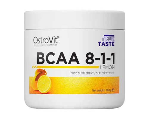 БЦАА OstroVit BCAA 8-1-1 200 г, Лимон