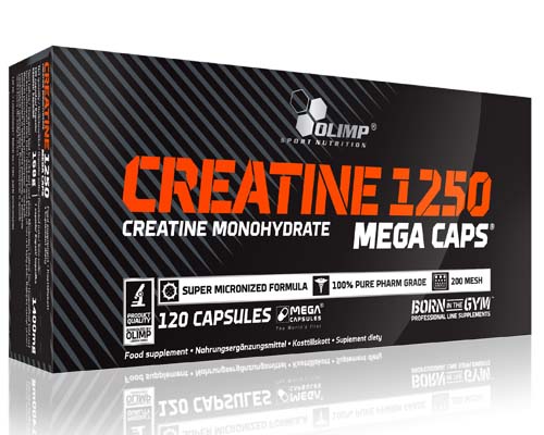 Креатин моногидрат Olimp Creatine Mega Caps 1250 мг, 120 капсул