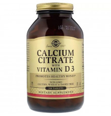 Solgar Calcium Citrate with Vitamin D3 240 таблеток