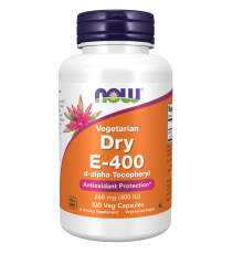 NOW E-400 Dry d-alpha Tocopheryl, 100 капсул