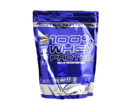 Сывороточный протеин Scitec Nutrition 100% Whey Protein 1000 г, Ваниль