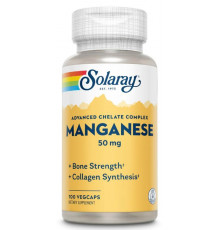 Solaray Manganese 50 мг, 100 таблеток