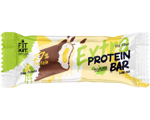 Fit Kit Protein BAR EXTRA 55 г (коробка 20 шт.), Пина-колада