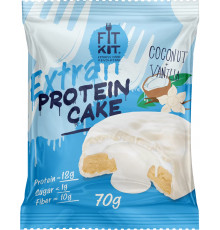 Fit Kit Extra Protein Cake White 70 г, Кокос-Ваниль