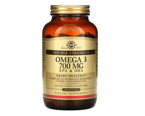 Solgar Omega-3 700 мг EPA & DHA Double Strength 120 капсул