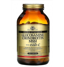 Solgar Extra Strength Glucosamine Chondroitin MSM with Ester-C 180 таблеток