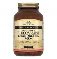Solgar Triple Strength Glucosamine Chondroitin MSM 60 таблеток