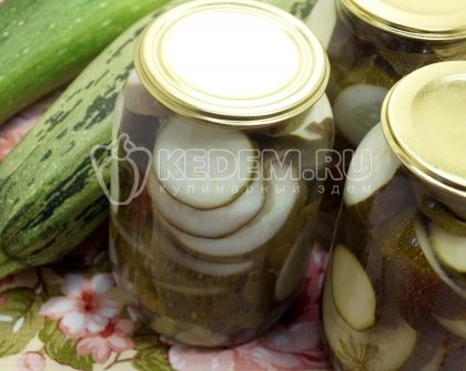 Маринованные кабачки на зиму кружочками