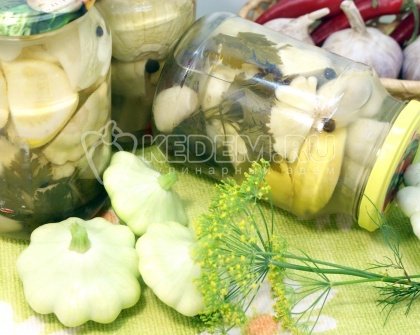 Маринованные патиссоны