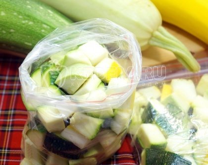 Замороженные кабачки на зиму для рагу