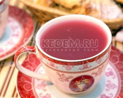 Кисель из замороженной вишни
