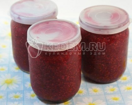 Малиновое варенье без варки