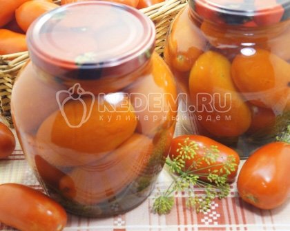 Сладкие маринованные помидоры на зиму
