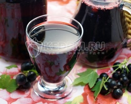 Компот из черной смородины на зиму